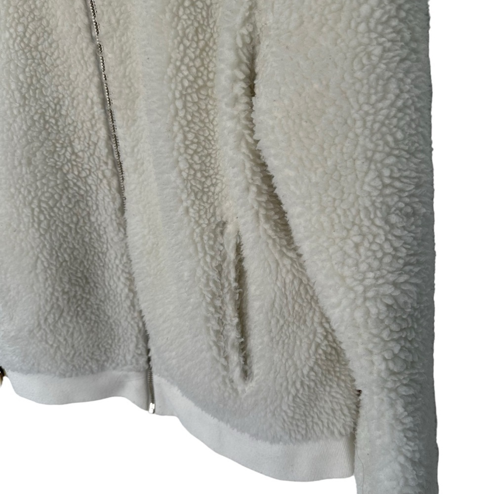 LEVIS SHERPA LINED  PUFFER JACKET WOMENS SIZE S | OFF-WHITE EXCELLENT CONDITION - Picture 3 of 6